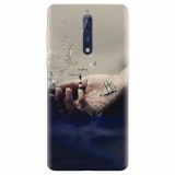 Husa silicon pentru Nokia 8, 3D Hand Ocean Render