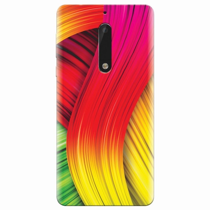 Husa silicon pentru Nokia 5, Colorful Abstract