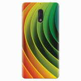 Husa silicon pentru Nokia 6, 3D Multicolor Abstract Lines