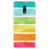 Husa silicon pentru Nokia 6, Watercolors