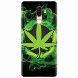 Husa silicon pentru Nokia 7 Plus, GreenFlames