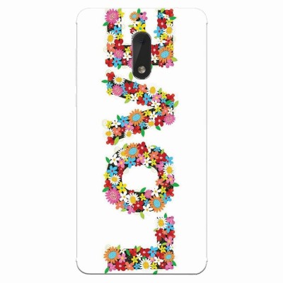 Husa silicon pentru Nokia 6, Love Made By Flowers foto