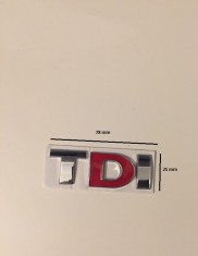 Emblema TDI d ROSU