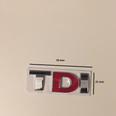 Emblema TDI d ROSU