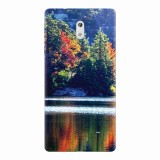 Husa silicon pentru Nokia 3, Lake Minnewaska Autumn