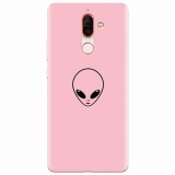 Husa silicon pentru Nokia 7 Plus, Pink Alien