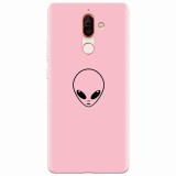 Husa silicon pentru Nokia 7 Plus, Pink Alien