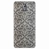 Husa silicon pentru Nokia 3.1, Baroque Silver Pattern