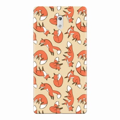 Husa silicon pentru Nokia 3, Red Foxes foto