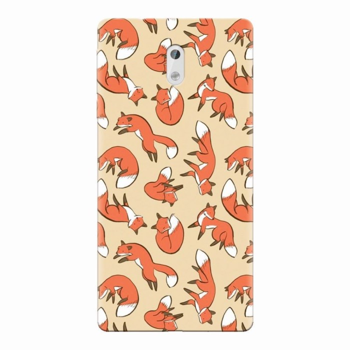 Husa silicon pentru Nokia 3, Red Foxes