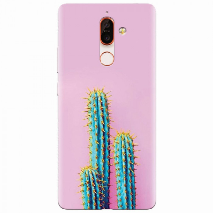 Husa silicon pentru Nokia 7 Plus, Cactus