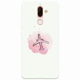 Husa silicon pentru Nokia 7 Plus, Airplain