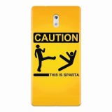 Husa silicon pentru Nokia 3, This Is Sparta Funny Illustration