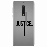 Husa silicon pentru Nokia 5, Amir Justice Minimalistic Nubheebuccus Text