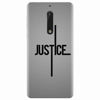 Husa silicon pentru Nokia 5, Amir Justice Minimalistic Nubheebuccus Text foto
