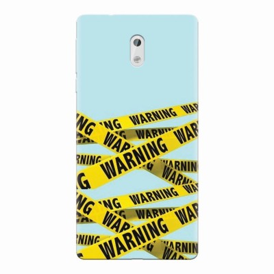 Husa silicon pentru Nokia 3, Warning foto