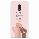 Husa silicon pentru Nokia 6, Girls Supportgirls