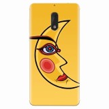 Husa silicon pentru Nokia 6, Yellow Moon