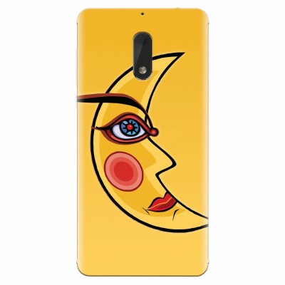 Husa silicon pentru Nokia 6, Yellow Moon foto