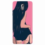 Husa silicon pentru Nokia 3.1, Girl With Long Hair