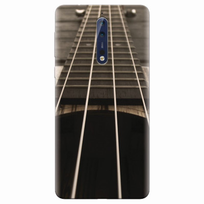 Husa silicon pentru Nokia 8, Bass Guitar foto