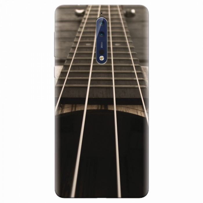 Husa silicon pentru Nokia 8, Bass Guitar