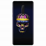 Husa silicon pentru Nokia 5, Colorfull Skull