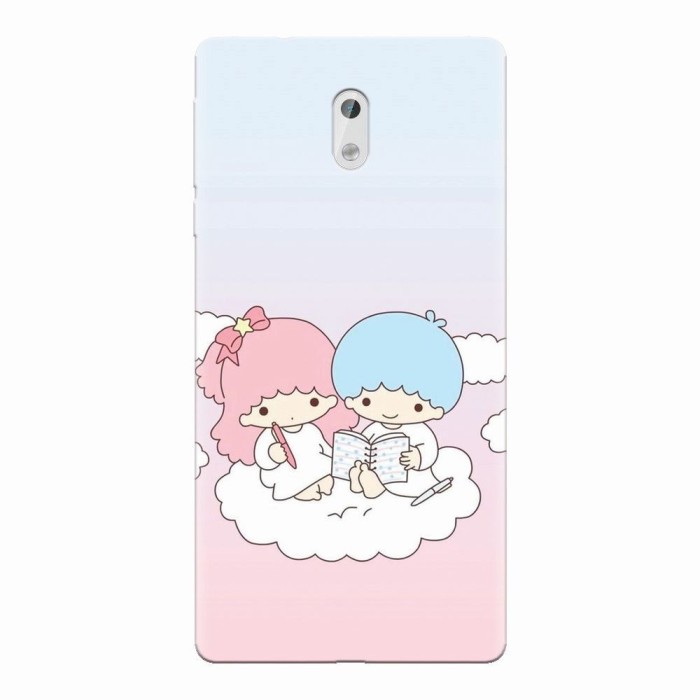 Husa silicon pentru Nokia 3, Little Twins On Cloud