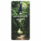 Husa silicon pentru Nokia 8, Adventure Awaits Forest