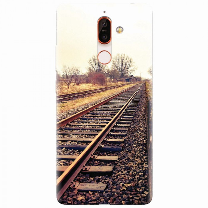 Husa silicon pentru Nokia 7 Plus, Railroad