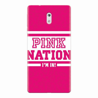 Husa silicon pentru Nokia 3, Pink Nation foto