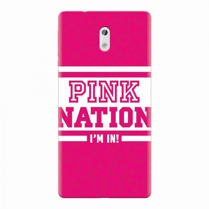 Husa silicon pentru Nokia 3, Pink Nation