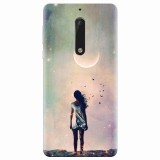 Husa silicon pentru Nokia 5, Alone Woman Cgi Hd K