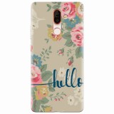 Husa silicon pentru Nokia 7 Plus, Cute Flower Phone