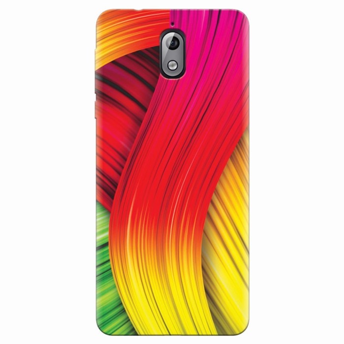 Husa silicon pentru Nokia 3.1, Colorful Abstract