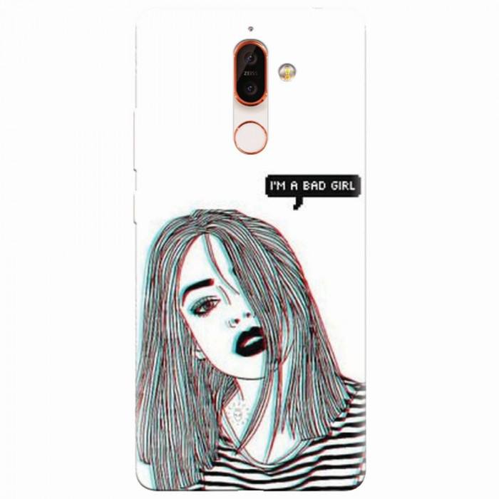 Husa silicon pentru Nokia 7 Plus, Im A Bad Girl