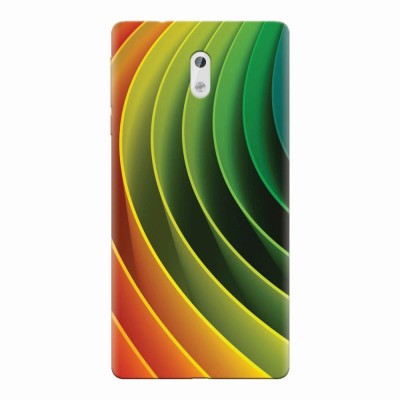 Husa silicon pentru Nokia 3, 3D Multicolor Abstract Lines foto