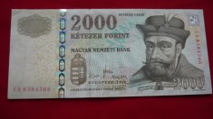 BANCNOTA 2000 FORINT 2010 foto