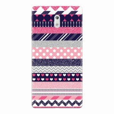 Husa silicon pentru Nokia 3, Love Pattern foto