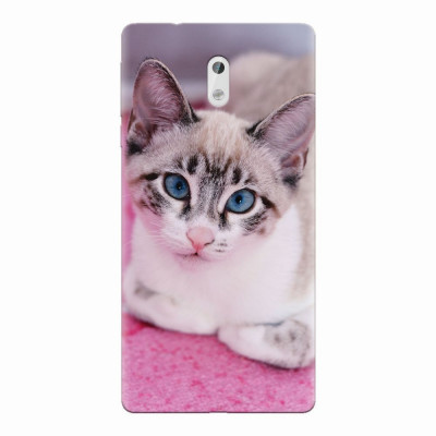 Husa silicon pentru Nokia 3, Siamese Kitty foto