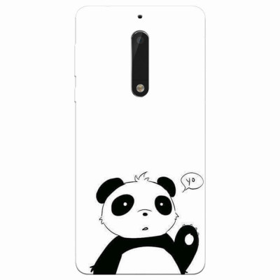 Husa silicon pentru Nokia 5, Panda Cellphone foto