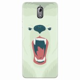 Husa silicon pentru Nokia 3.1, Fierce Polar Bear Winter