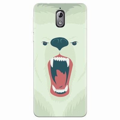 Husa silicon pentru Nokia 3.1, Fierce Polar Bear Winter foto