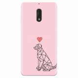 Husa silicon pentru Nokia 6, Love Dog