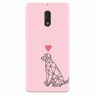 Husa silicon pentru Nokia 6, Love Dog foto