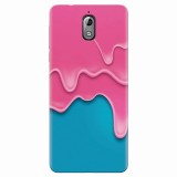 Husa silicon pentru Nokia 3.1, Pink Liquid Dripping