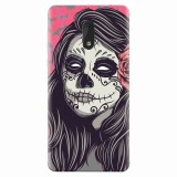Husa silicon pentru Nokia 6, Mexican Girl Skull