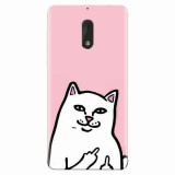 Husa silicon pentru Nokia 6, White Cat