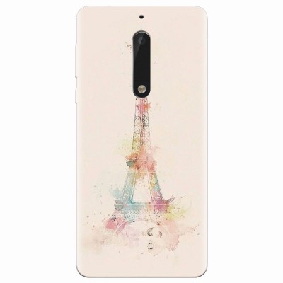Husa silicon pentru Nokia 5, Eiffel Tower 001 foto