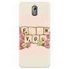 Husa silicon pentru Nokia 3.1, Scrabble